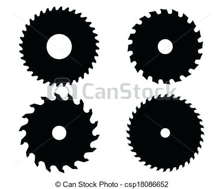 450x380 Round Saw Blade Vector
