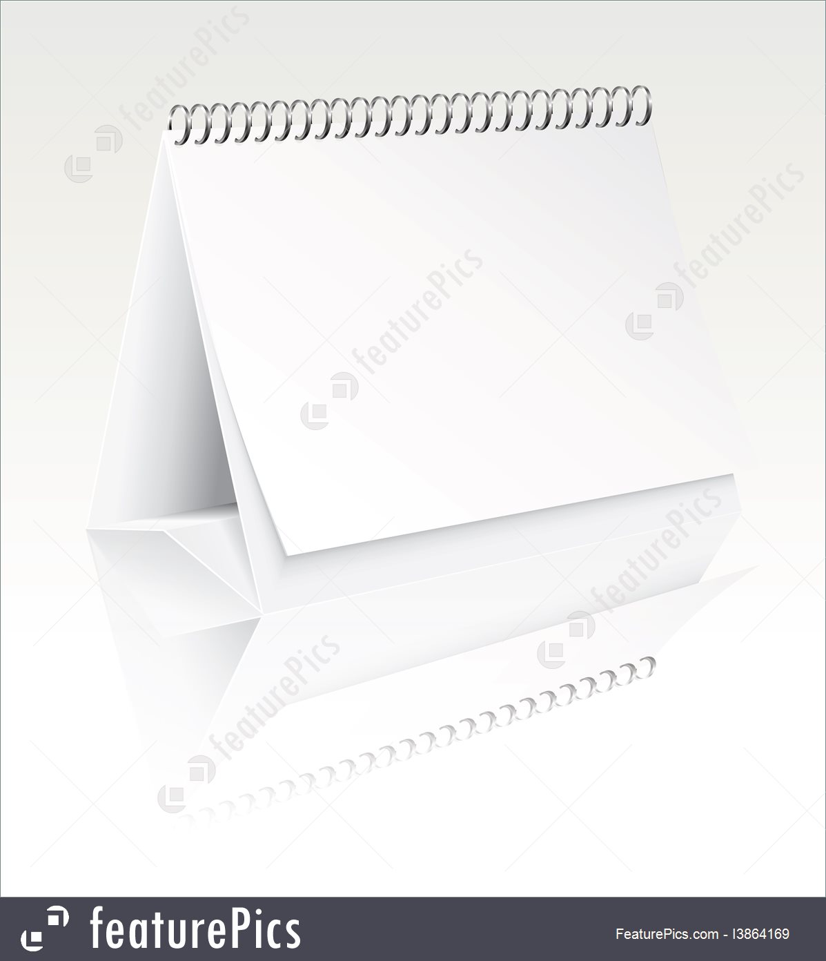 1197x1392 Vector Blank Desk Calendar