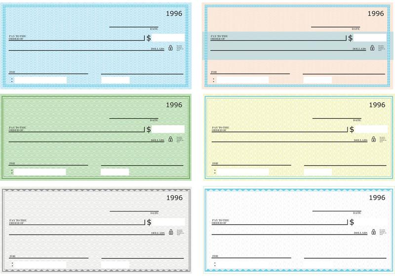 800x560 Blank Check Vector Pack