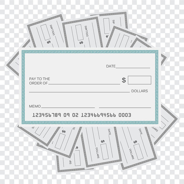 600x600 Blank Check Template Check Vector Template Banking Check