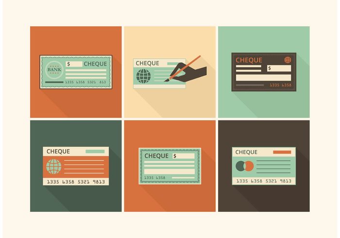 700x490 Free Vector Free Retro Blank Check Vector Set