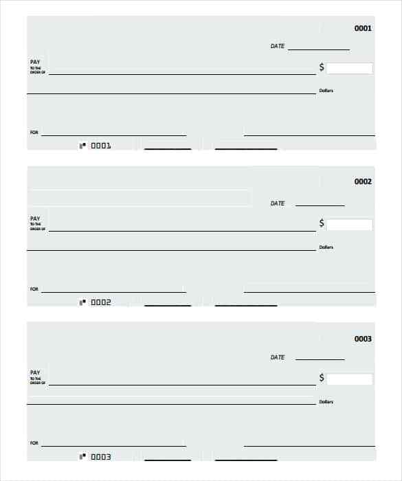 585x700 Mock Checks Blank Check Template Free Word Vector Formats Ideas
