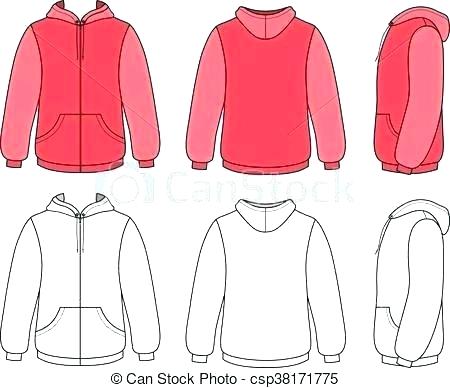 Download Blank Hoodie Template Vector at Vectorified.com ...