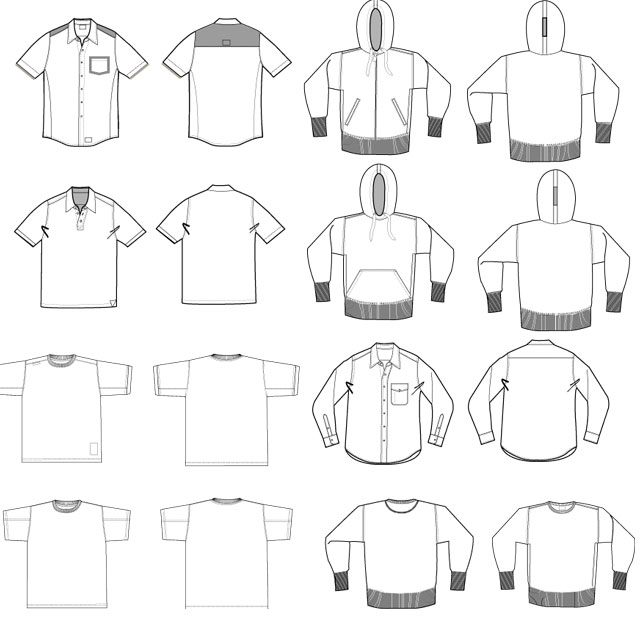 640x620 Ultimate Vector T Shirt Template Pack Free Download T Shirt Template