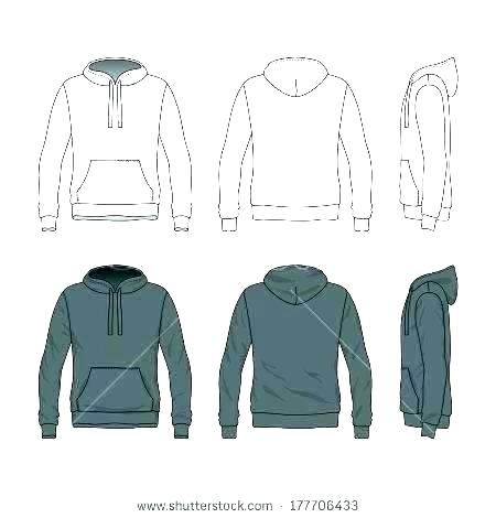 450x470 Blank Sweatshirt Template