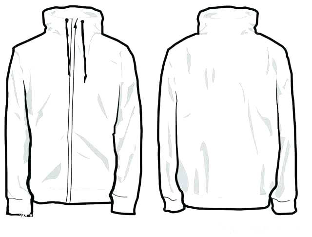 Blank Hoodie Template Vector at Vectorified.com | Collection of Blank ...