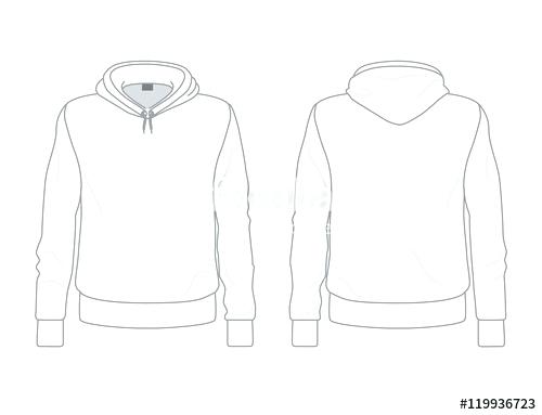 Download Blank Hoodie Template Vector at Vectorified.com ...