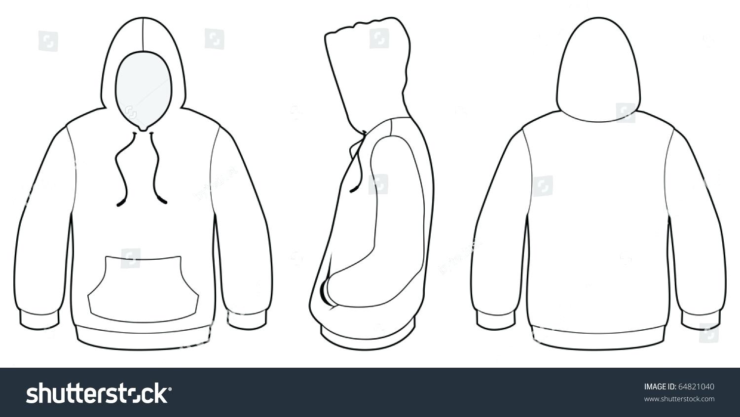 Blank Hoodie Template Vector at Vectorified com Collection of Blank