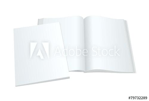 500x338 Blank Opened Magazine Layout Vector Download