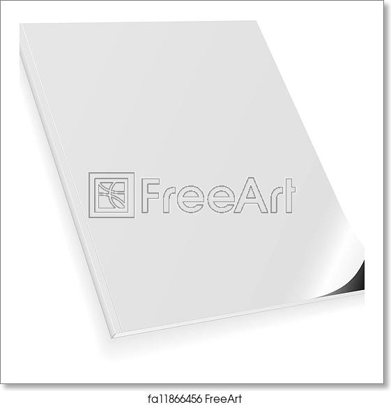 561x581 Free Art Print Of Closed Blank Magazine Vector Illustration