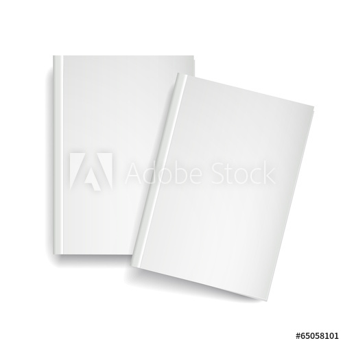 500x500 Vector Blank Magazine Template On White Background