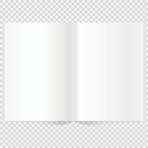 600x600 Vector Blank Magazine Spread Art Print