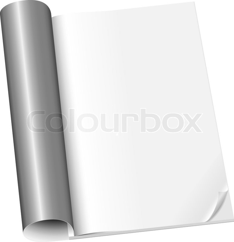 772x800 Vector Illustration Of Blank Magazine Stock Vector Colourbox
