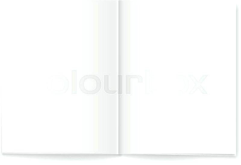 800x550 Blank Magazine Spread Template Open Double