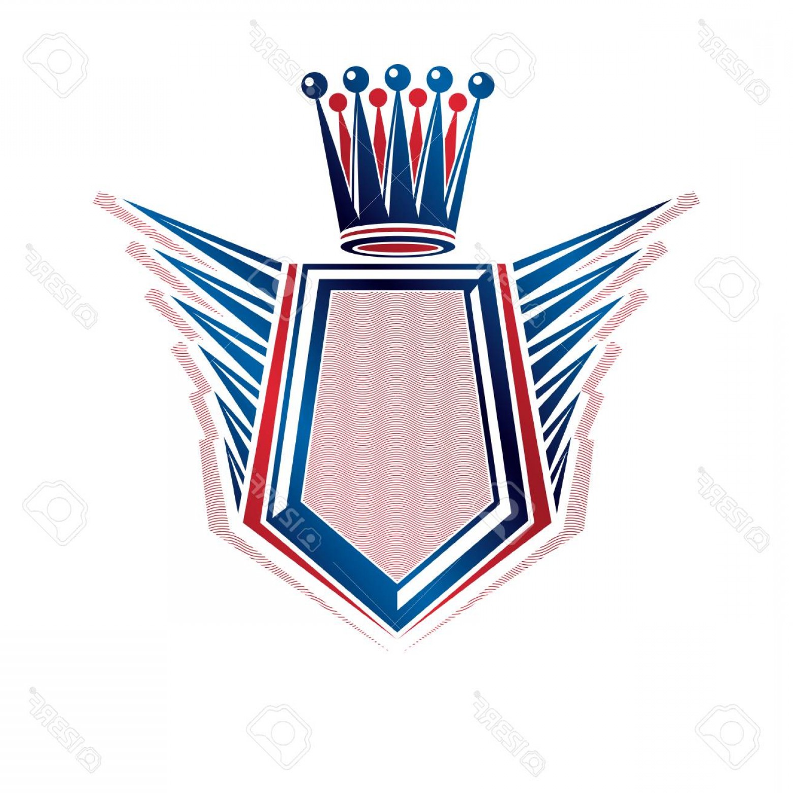 1560x1560 Photostock Vector Blank Heraldic Coat Of Arms Decorative Emblem