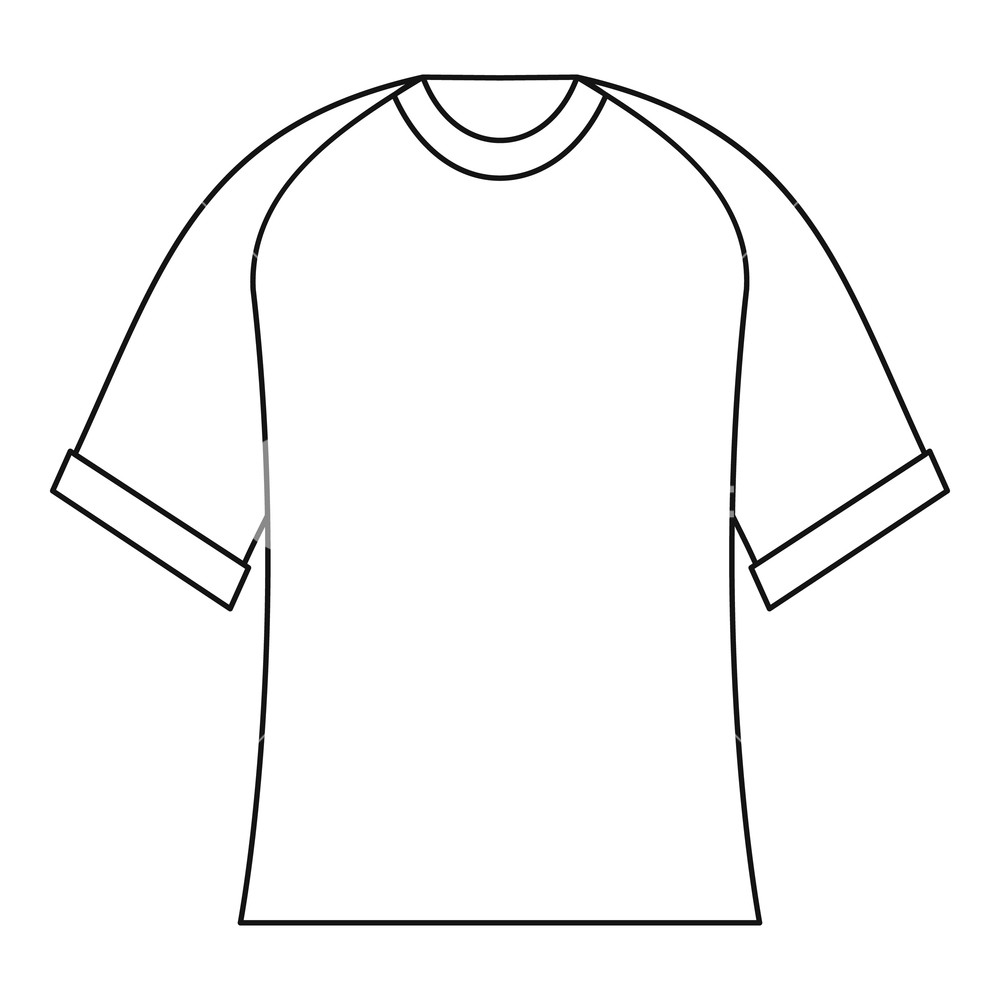 1000x1000 Blank Baseball Shirt Icon Outline Illustration Of Blank Baseball