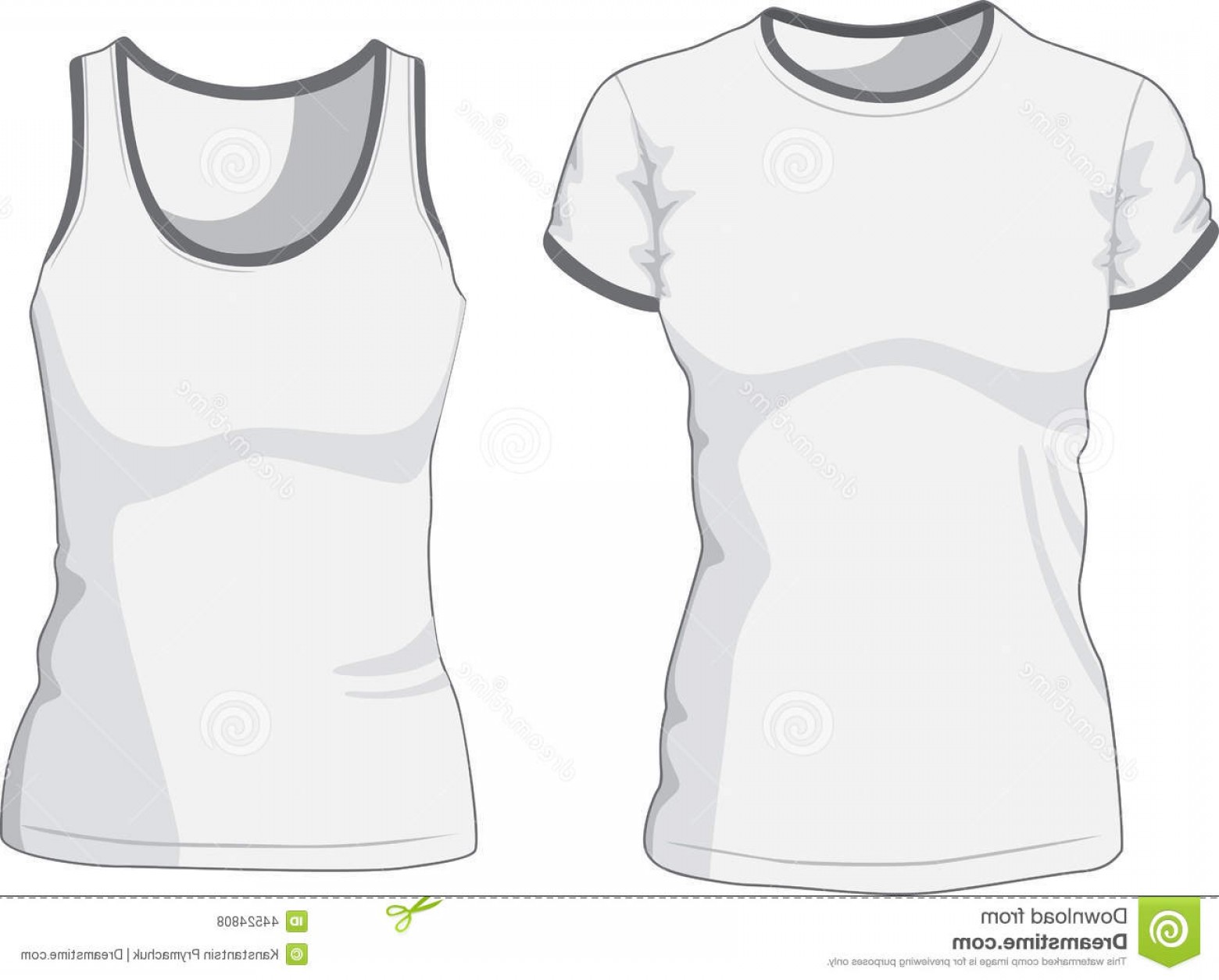 1560x1254 Stock Illustration Blank Women S T Shirt Singlet Vector
