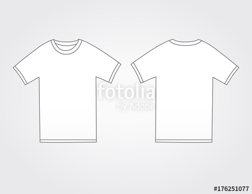 500x385 T Shirt Active Sport Template Front And Back Side Views Of Blank