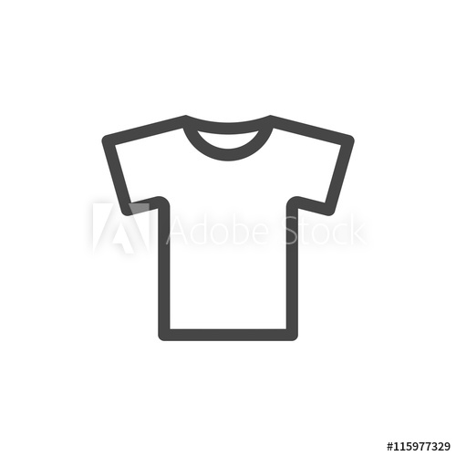500x500 T Shirt Vector Icon, Vector Blank Tshirt Icon Symbol