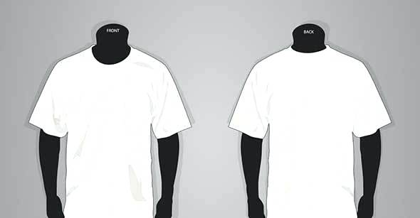 Blank T Shirt Template Vector at Vectorified.com | Collection of Blank ...