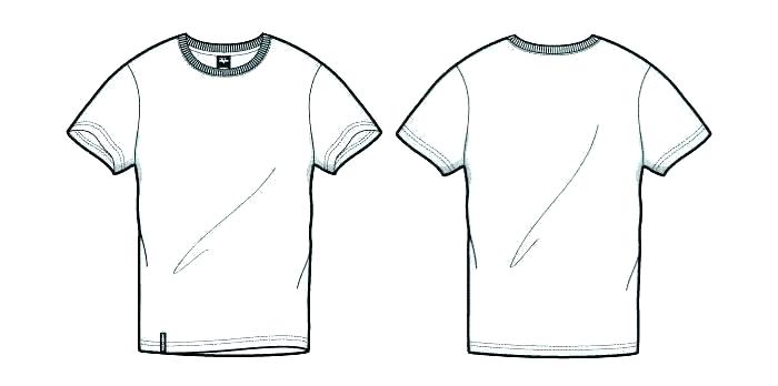700x348 White T Shirt Vector Template
