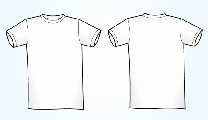 680x395 T Shirt Template Illustrator Fresh Blank White Vector T Shirt