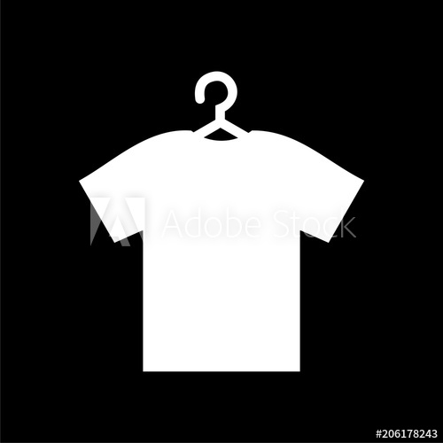 500x500 T Shirt Vector Icon, Vector Blank Tshirt Icon Symbol On Dark
