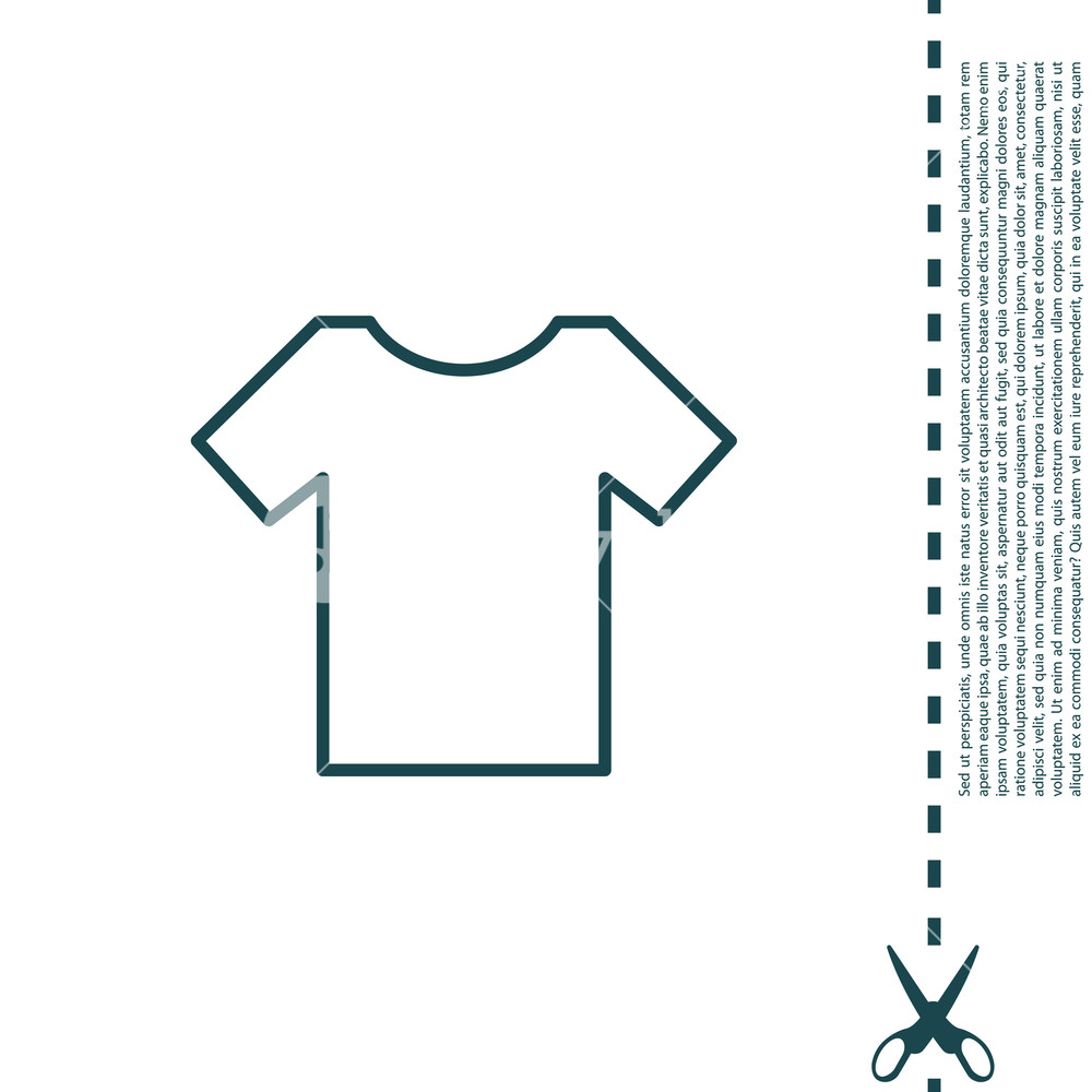 1000x1000 Vector Blank Tshirt Icon Symbol Royalty Free Stock Image