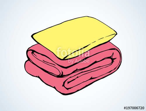 500x380 Blanket Vector Drawing Stock Image And Royalty Free Vector