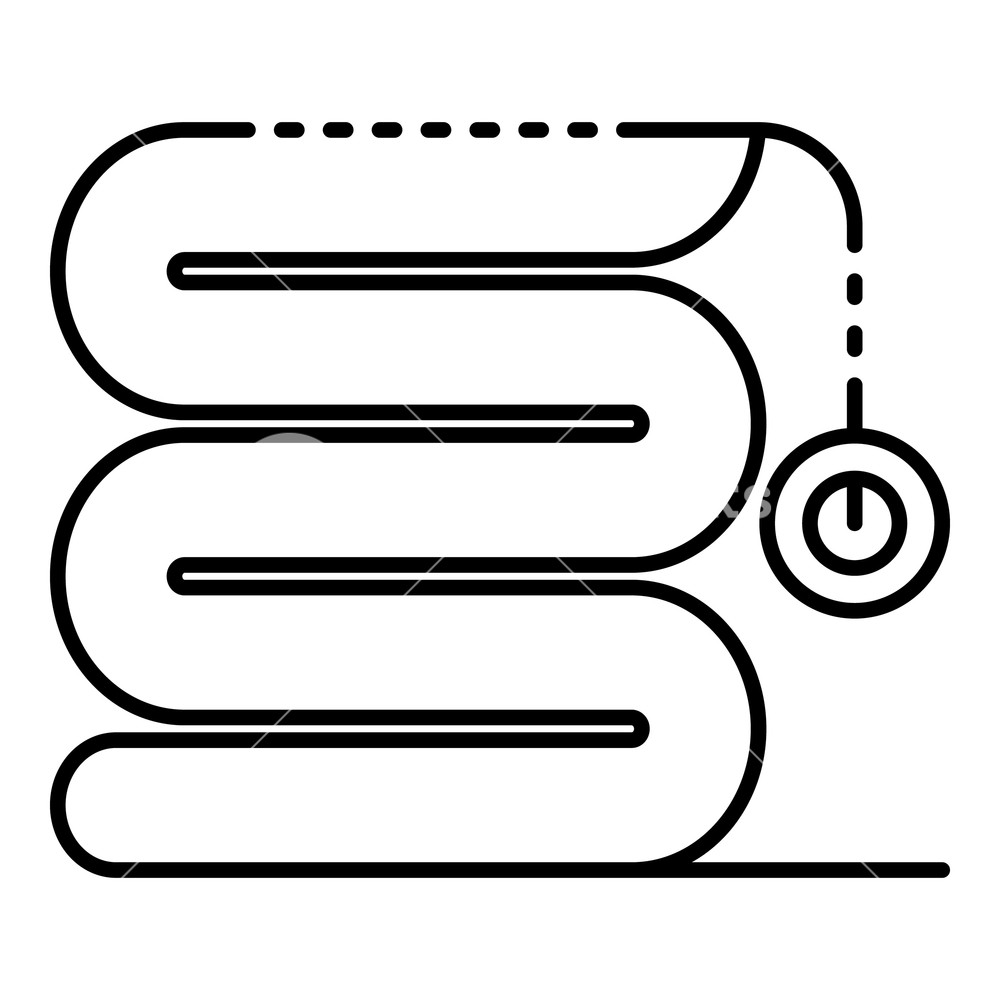 1000x1000 Electric Blanket Icon Outline Electric Blanket Vector Icon