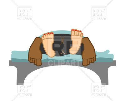 400x322 Man And Woman In Bed, Sex Scenes, Love Under Blanket Vector Image