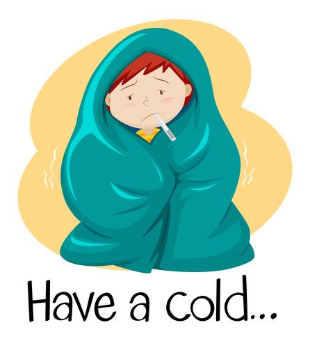 446x490 Word For Have A Cold With Kid In Blanket