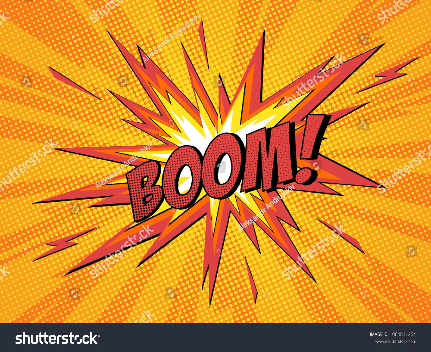 1500x1225 Boom Comic Speech Bubble Cartoon Lightning Blast Vector
