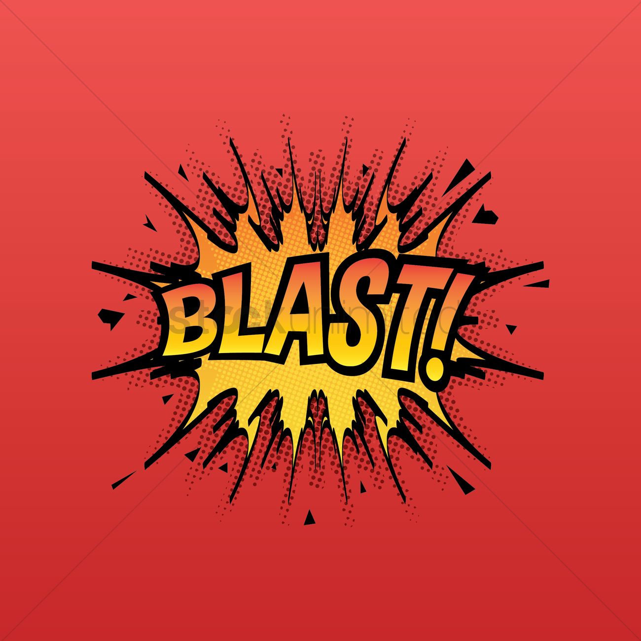 1300x1300 Comic Bubble Blast Vector Image