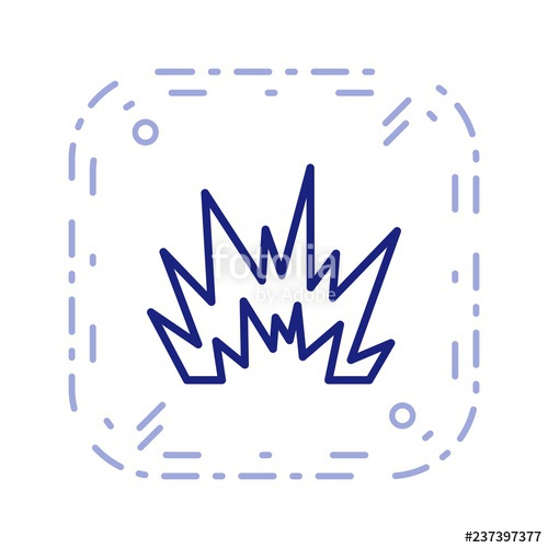 500x500 Blast Vector Icon Stock Image And Royalty Free Vector