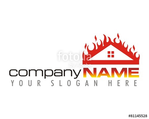 500x400 Fire Flame Blaze Heat Hot Burn Warm Image Logo Vector Stock Image