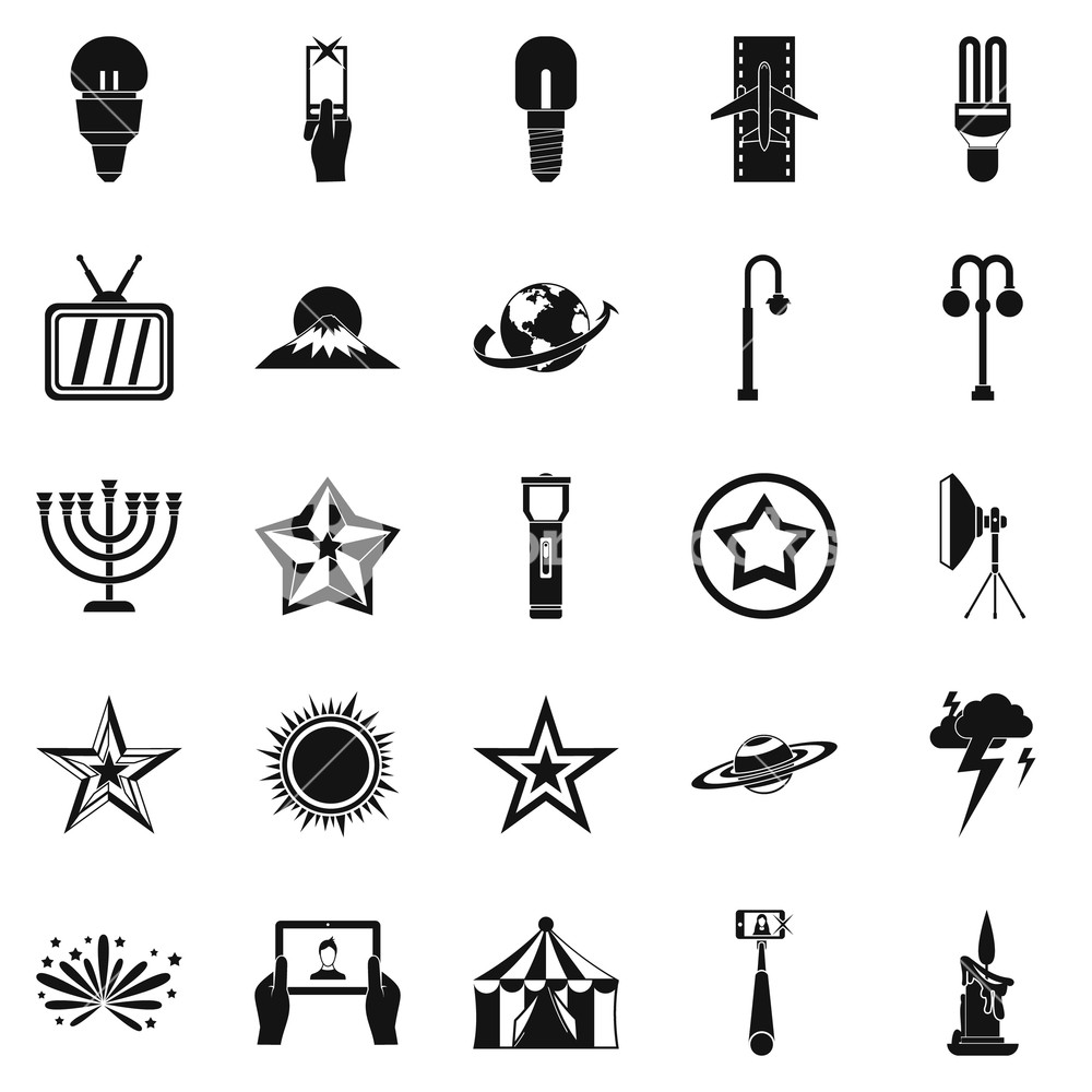 1000x1000 Blaze Icons Set Simple Set Of Blaze Vector Icons For Web