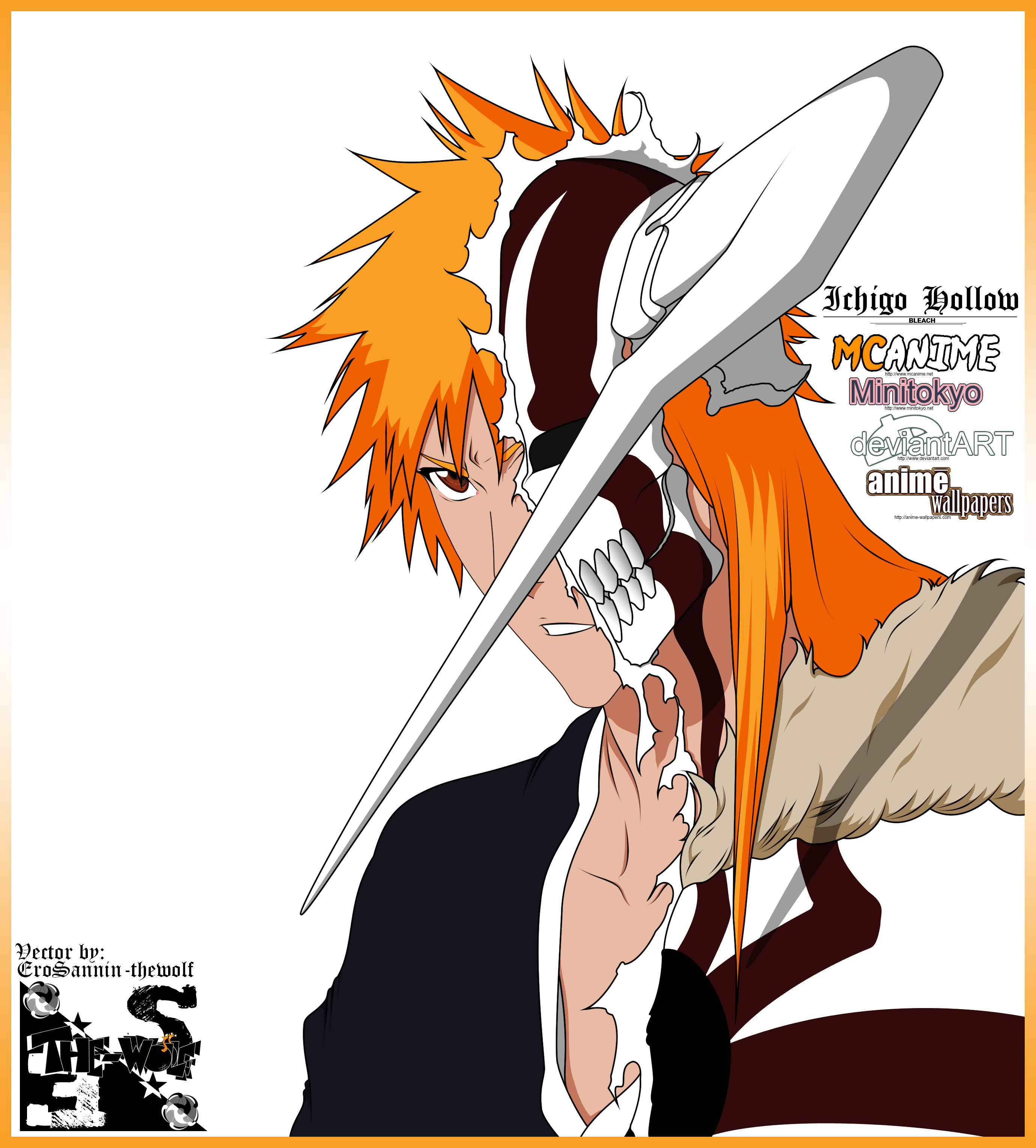 Bleach Vector Ichigo Hollow 2760x3060 Bleach Vector Ichigo Hollow