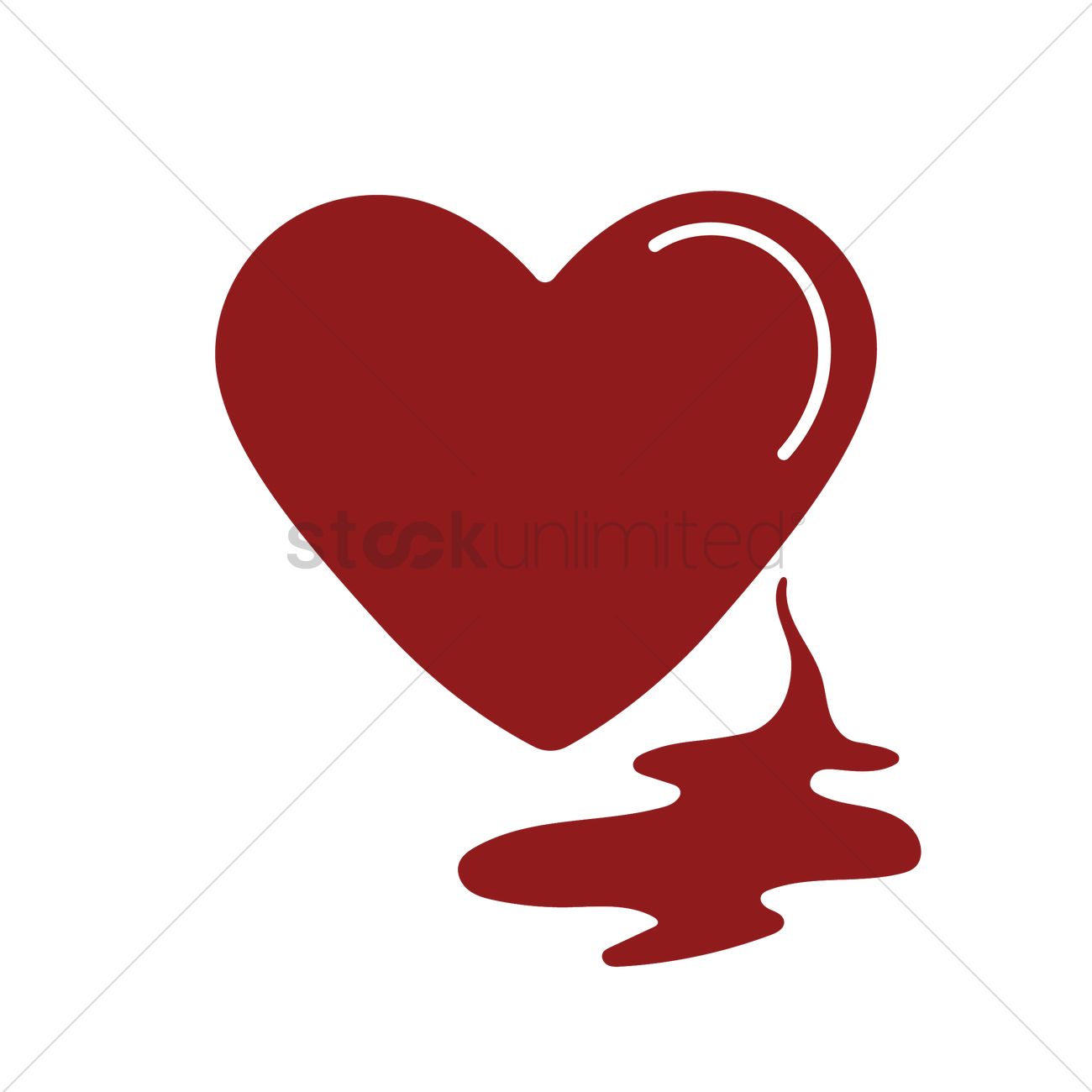 1300x1300 Bleeding Heart Vector Image