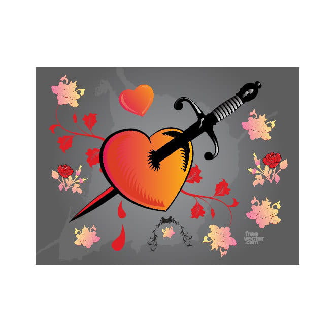 660x624 Bleeding Heart Vector Image Free Graphics Uihere