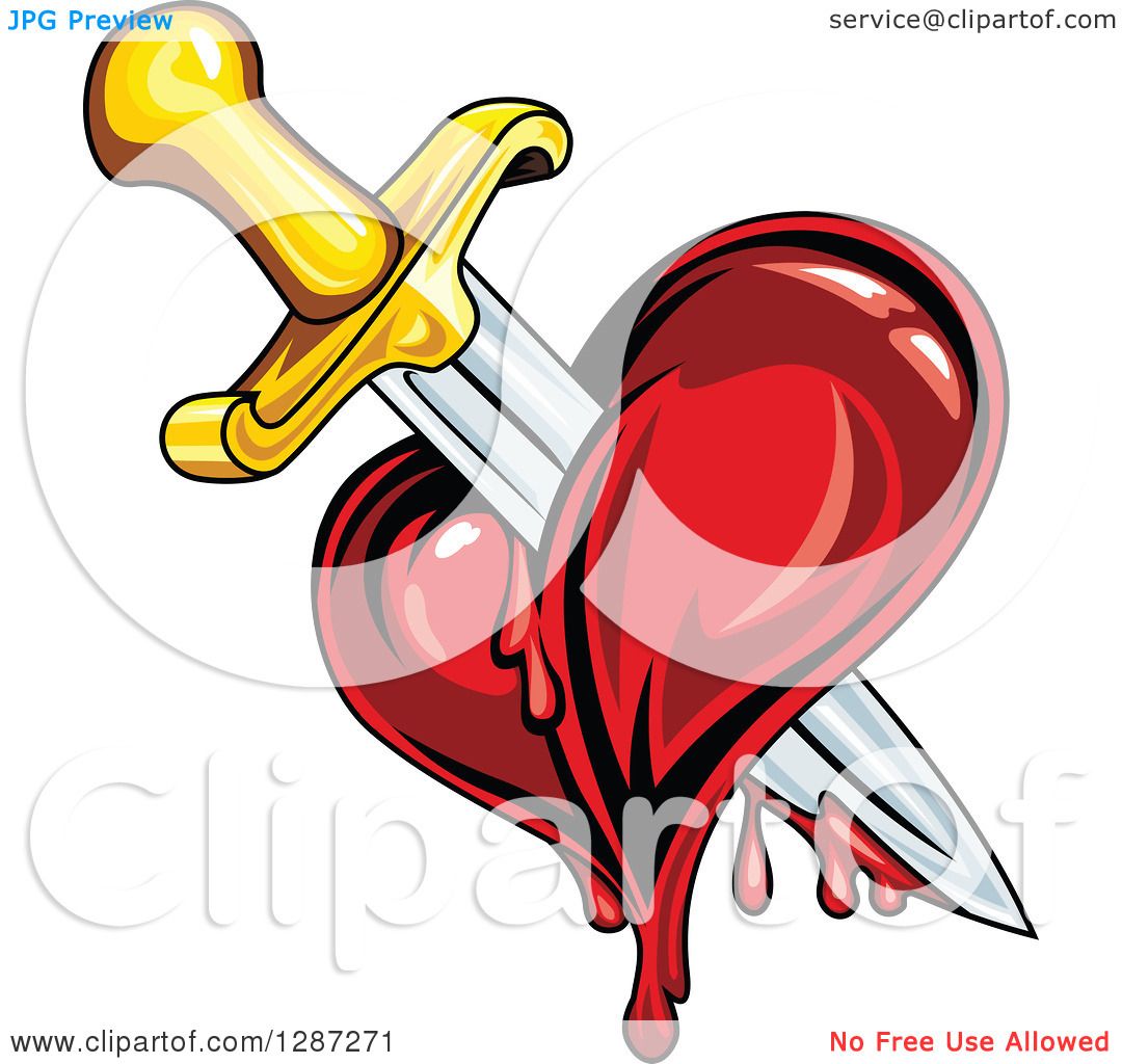 1080x1024 Clipart Of A Sword Stabbing A Bleeding Heart