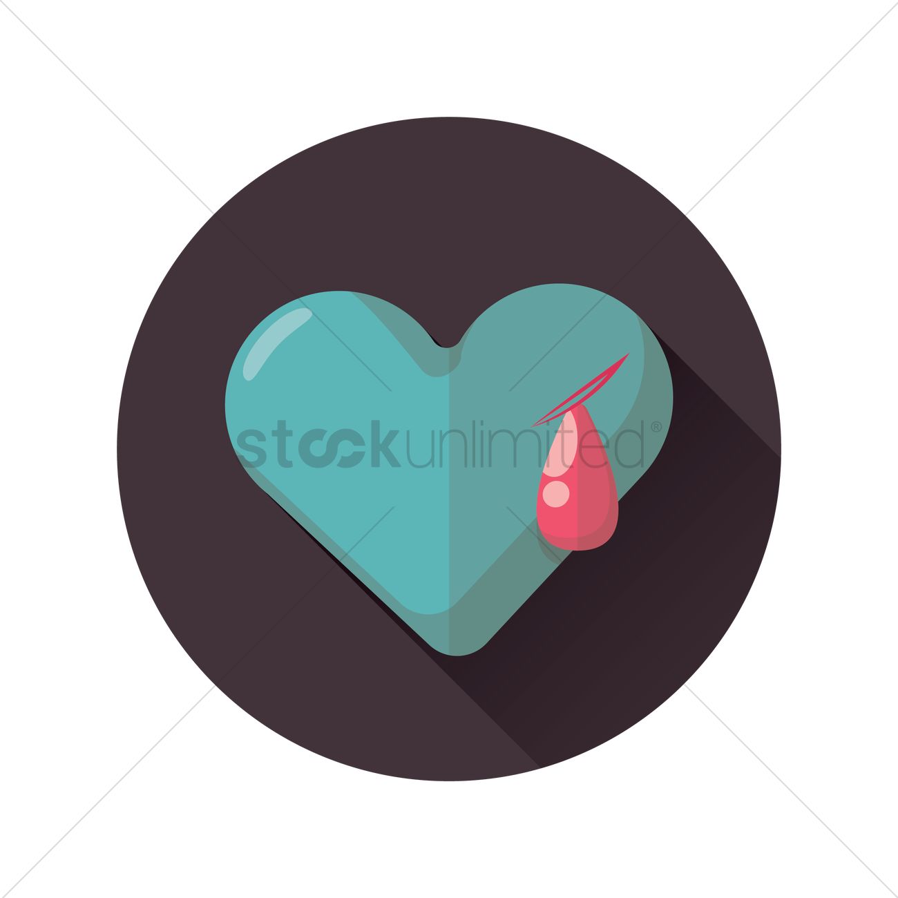 1300x1300 Free Bleeding Heart Vector Image