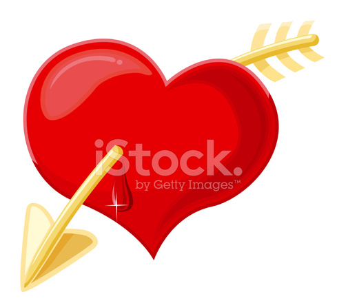 489x440 Bleeding Heart Stock Vector