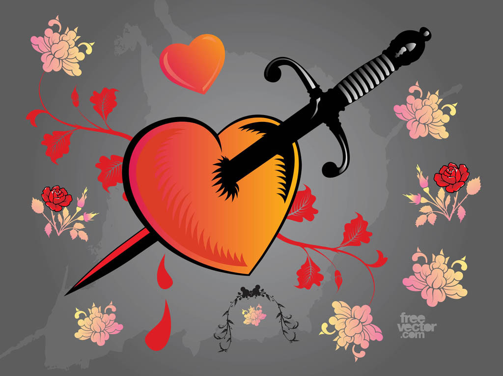 1024x765 Bleeding Heart Vector Art Graphics