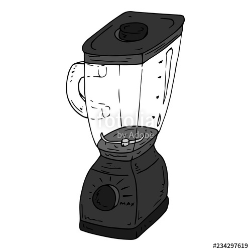 500x500 Kitchen Electrical Appliances Blender Vector Illustration