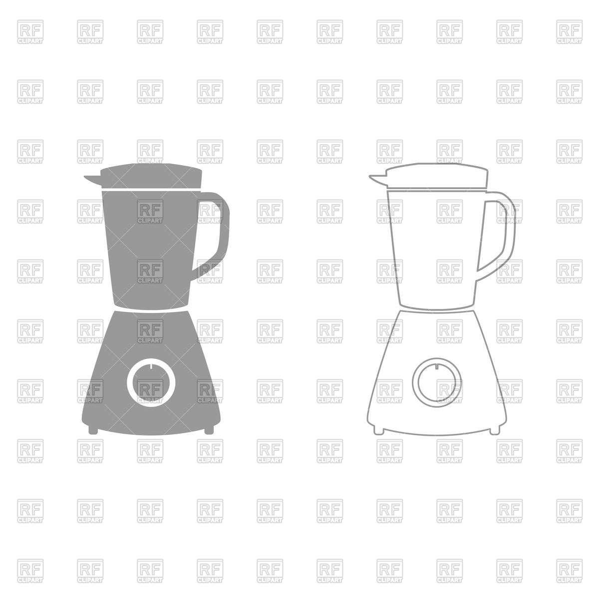 1200x1200 Blender Grey Set Icon Vector Image Of Technology