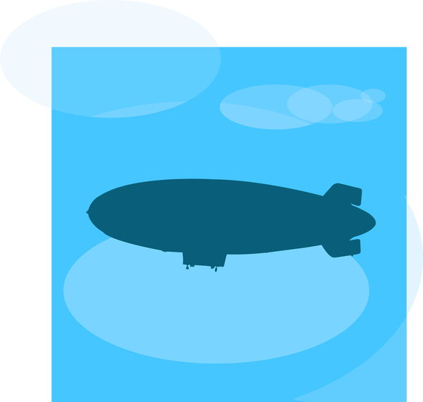 600x570 Blimp Vector