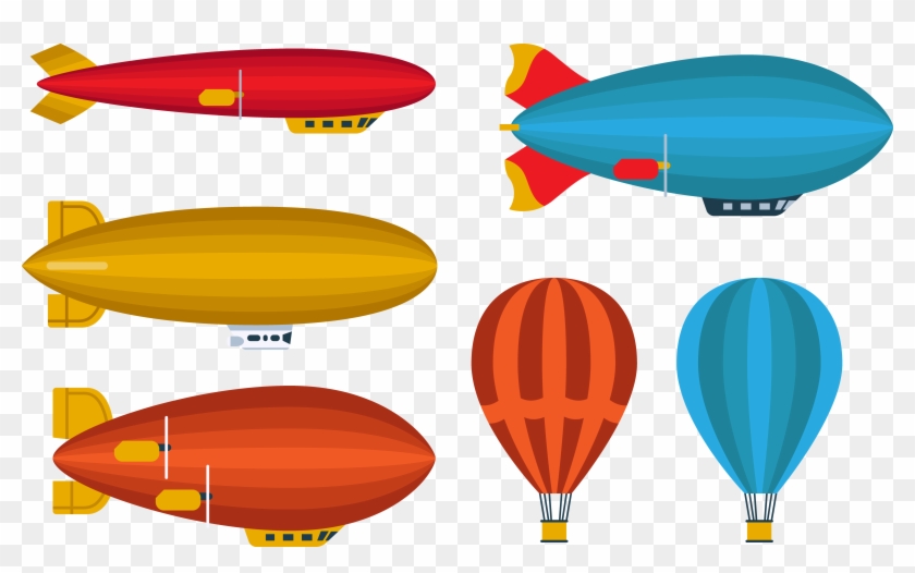 840x526 Blimp Vector Clip Art