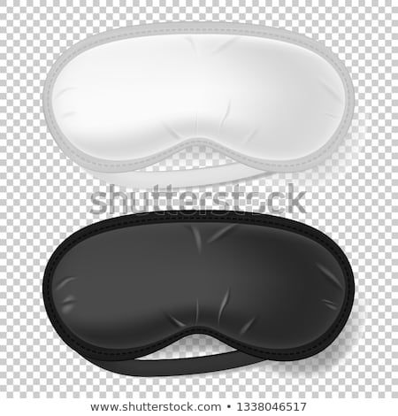 450x470 White And Black Blindfold Realistic Mock Up Of Sleeping Mask