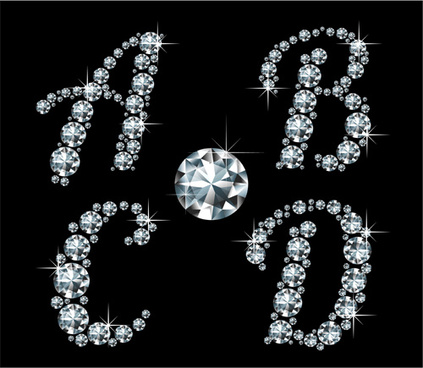Shiny Diamond Fonts Free Vector Download 423x368 Shiny Diamond Fonts Free Vector Download